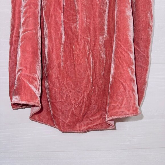 Joie Women's Pink Short Sleeve Cold Shoulder Velvet Cami Top size small - Picture 5 of 7
